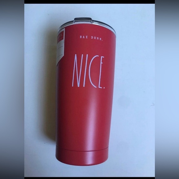 Rae Dunn Other - Rae Dunn NAUGHTY/NICE Tumbler top is cracked great bundle item (free shipping)